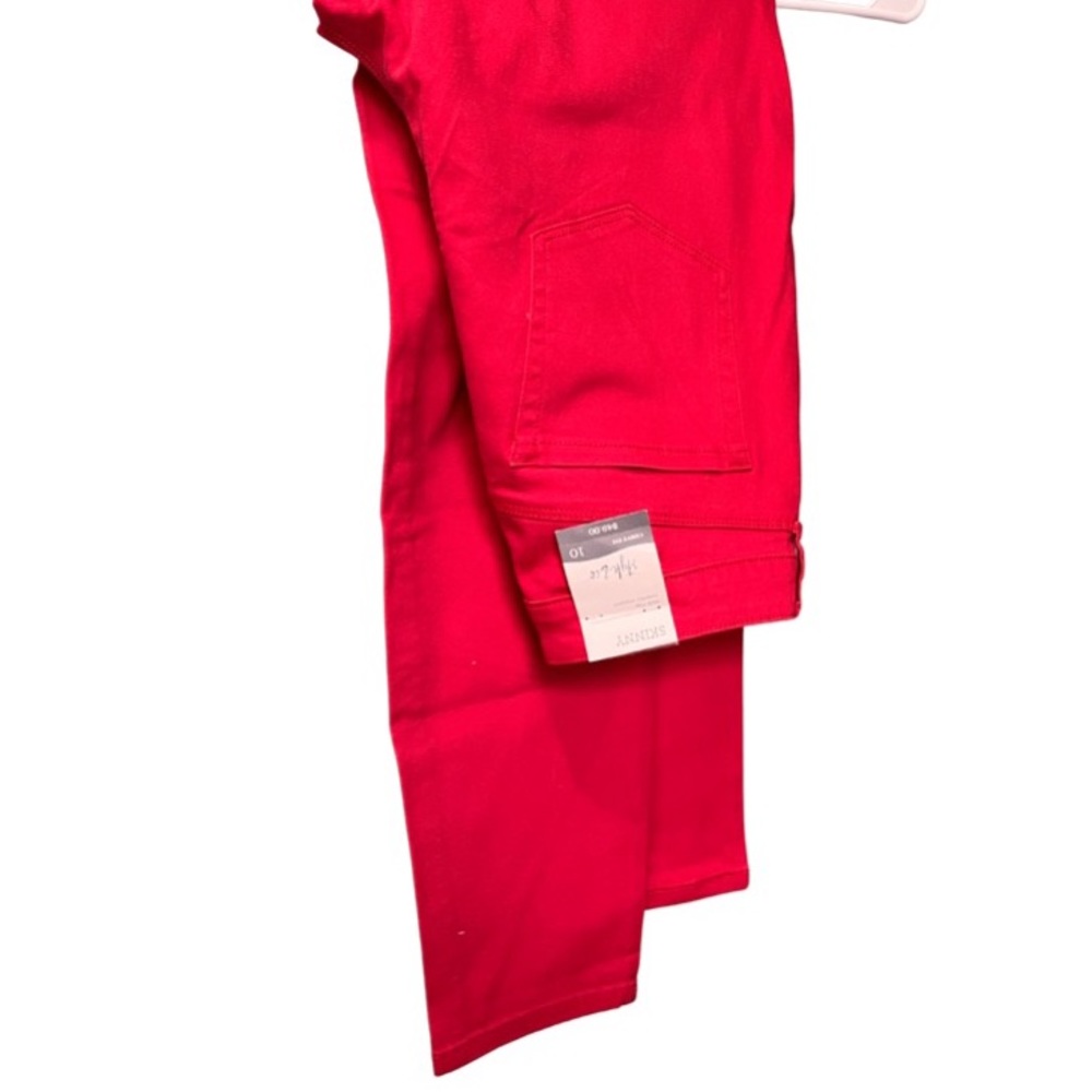 NWT Red denim pants.
